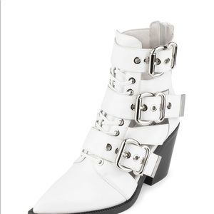 COPY - Jeffrey Campbell Caceres Leather Buckles Booties